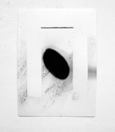 A series of nine drawings entitled Absence and Presence 2012 charcoal dust and compressed charcoal on acid free Arches paper by Jane Boyd