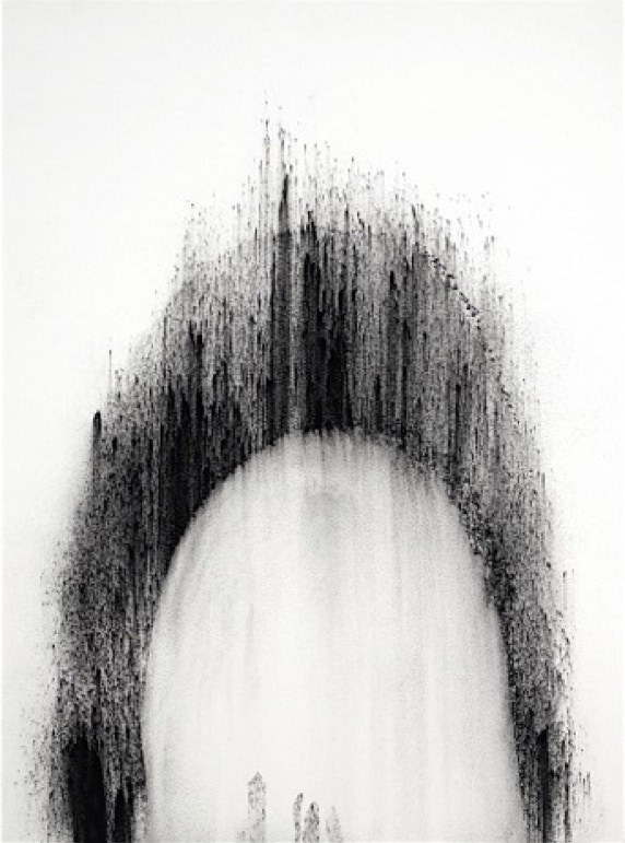 Jane Boyd,drawings,artist,Absence and Presence,i,2011,charcoal,Arches paper
