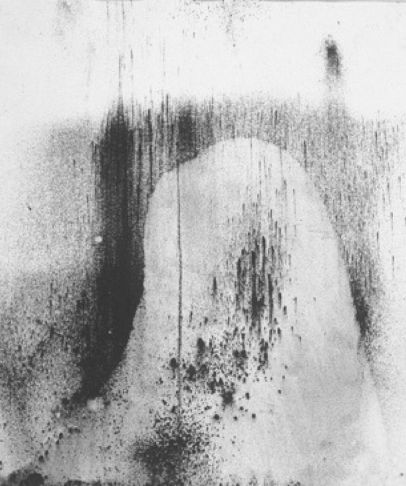 Presence and Remains study iii 1999 charcoal dust on Arches paper Jane Boyd
