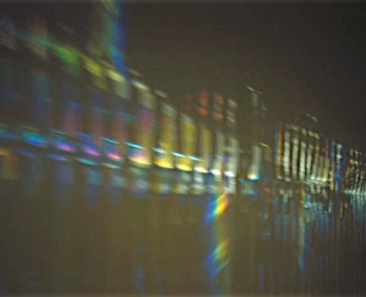 Double Volume 2001  rubber mirror adhesive medium projected slide The Warburg Institute, London Jane Boyd exhibited 2001