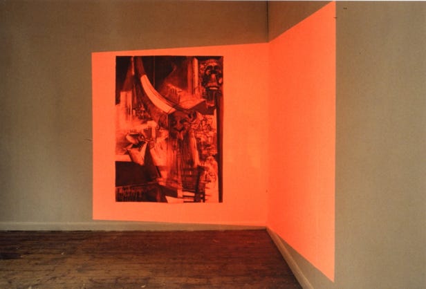 Heavenly Messengers iii,1991 drawing installation,Jane Boyd